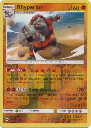 Burning Shadows Rhyperior #67/147 reverse holo